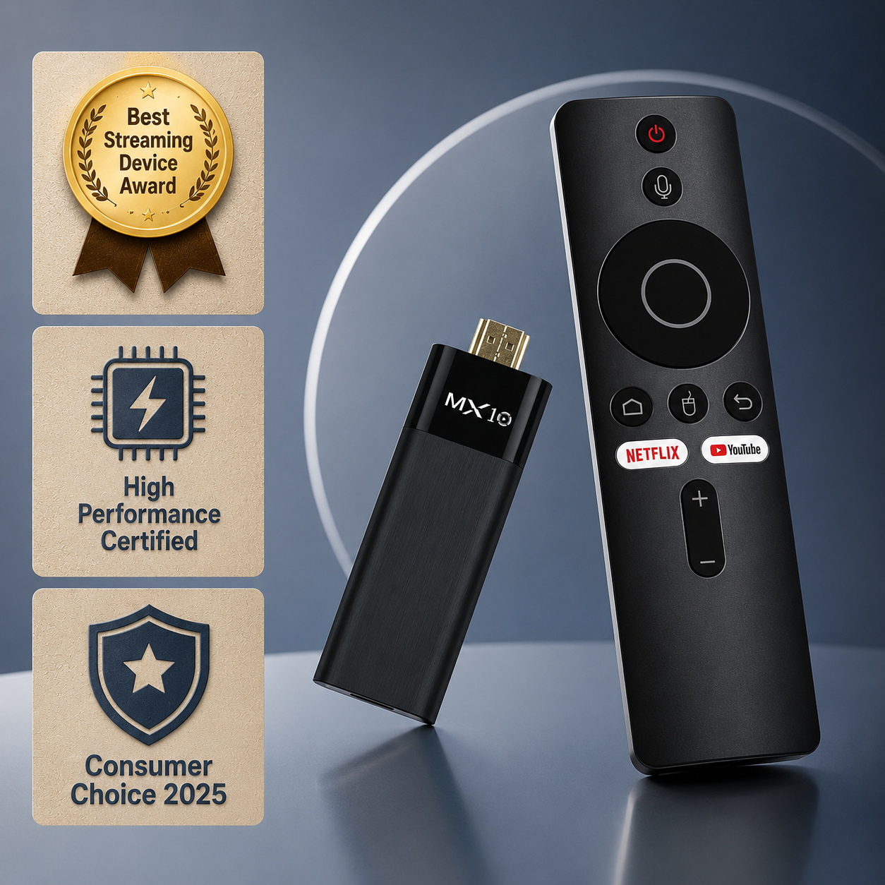 TV Stick 4K Ultra HD Dual Band 5G Wi-Fi HDMI Plug & Play