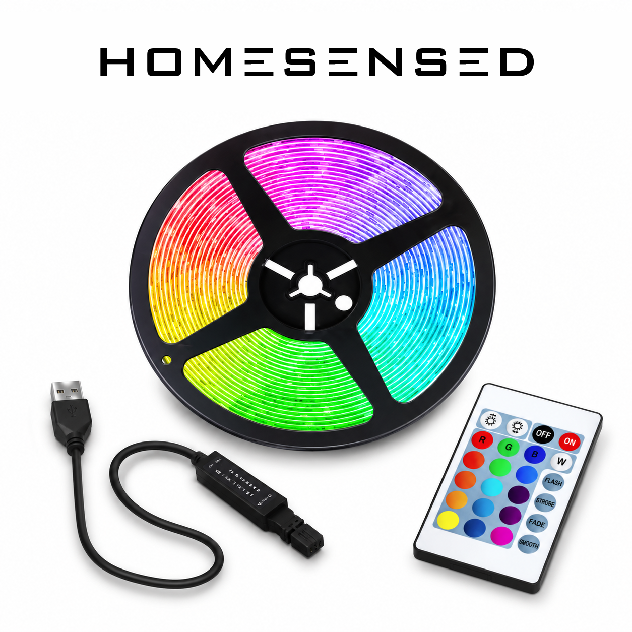Striscia LED RGB per TV 5M  Sync Musica, App e Telecomando